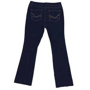 W62 Bootcut Jeans 10 Womens Signature Fit Stretch Denim Dark Wash Indigo